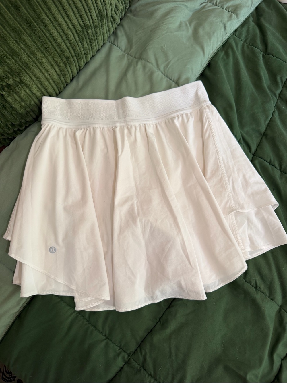 lululemon athletica White Circle Skirt with Layered Hem
